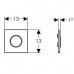 Смывная клавиша для писсуара Geberit Sigma 10 (116.015.KJ.1) (белый/хром глянцевый)
