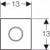 Смывная клавиша для писсуара Geberit Sigma 10 (116.025.SN.1) (нержавеющая сталь)