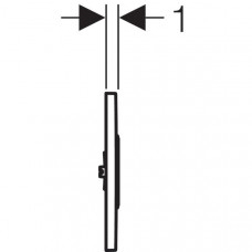 Смывная клавиша для писсуара Geberit Sigma 10 (116.035.SN.1) (нержавеющая сталь)