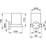 Стакан Keuco Edition 90 (19050019000) с настенным держателем