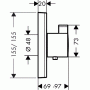 Термостат центральный Hansgrohe ShowerSelect Highflow (15760000) скрытого монтажа