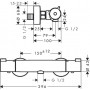 Термостат для душа Hansgrohe Ecostat 1001 CL (13211000)