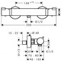 Термостат для душа Hansgrohe Ecostat Comfort (13116000)