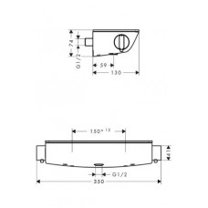 Термостат для душа Hansgrohe Ecostat Select (13161000)