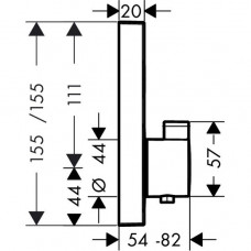 Термостат для душа Hansgrohe ShowerSelect (15762000) скрытого монтажа