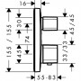Термостат для ванны Hansgrohe Ecostat S (15708000) скрытого монтажа