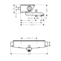 Термостат для ванны Hansgrohe Ecostat Select (13141000)