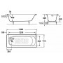 Ванна чугунная Roca Continental (212904001) 140x70 (без антискользящего покрытия)