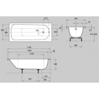 Ванна стальная Kaldewei Eurowa Form Plus 312 (1198.1203.0001) 170х70