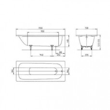 Ванна стальная Kaldewei Saniform Plus 371-1 (1129.0001.3001) 170x73 Easy-Clean