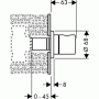 Вентиль запорный Hansgrohe Ecostat S (15972000)