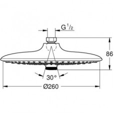 Верхний душ Grohe Euphoria 260 (26456000)