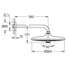 Верхний душ Grohe Euphoria 260 (26458000)