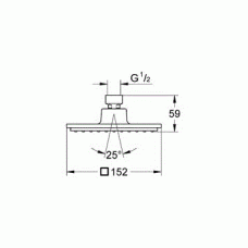 Верхний душ Grohe Euphoria Cube (27705000) (150 мм)