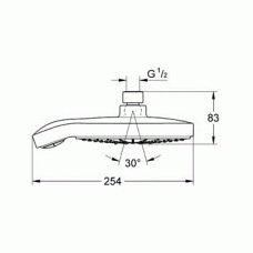 Верхний душ Grohe Power and Soul Cosmopolitan (27764000) (190 мм)