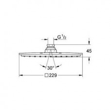 Верхний душ Grohe Rainshower Allure (27479000) (229 мм)