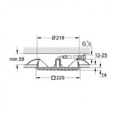 Верхний душ Grohe Rainshower Allure (27863000) (229 мм)