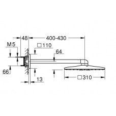 Верхний душ Grohe Rainshower SmartActive 310 (26479000)