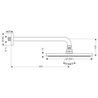 Верхний душ Hansgrohe Raindance AIR (27493000) (300 мм)