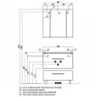 Зеркальный шкаф Акватон Мадрид 80 со светильником