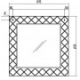 Зеркало Акватон Венеция 90 (белое)