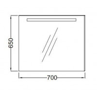 Зеркало Jacob Delafon Parallel (EB1412-NF) 70 см